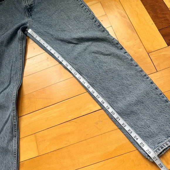 Zara high rise straight leg stonewashed denim jeans - Picture 10 of 10